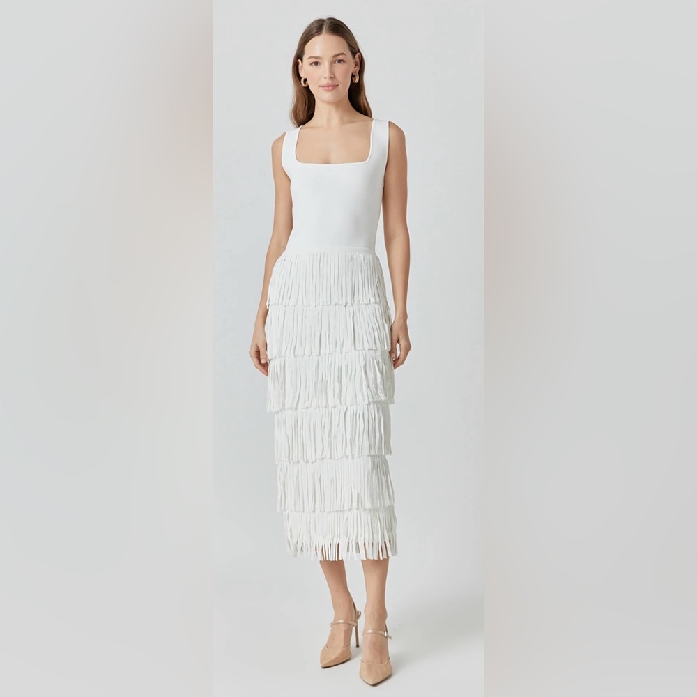 Endless Rose Knit Fringe Long Dress